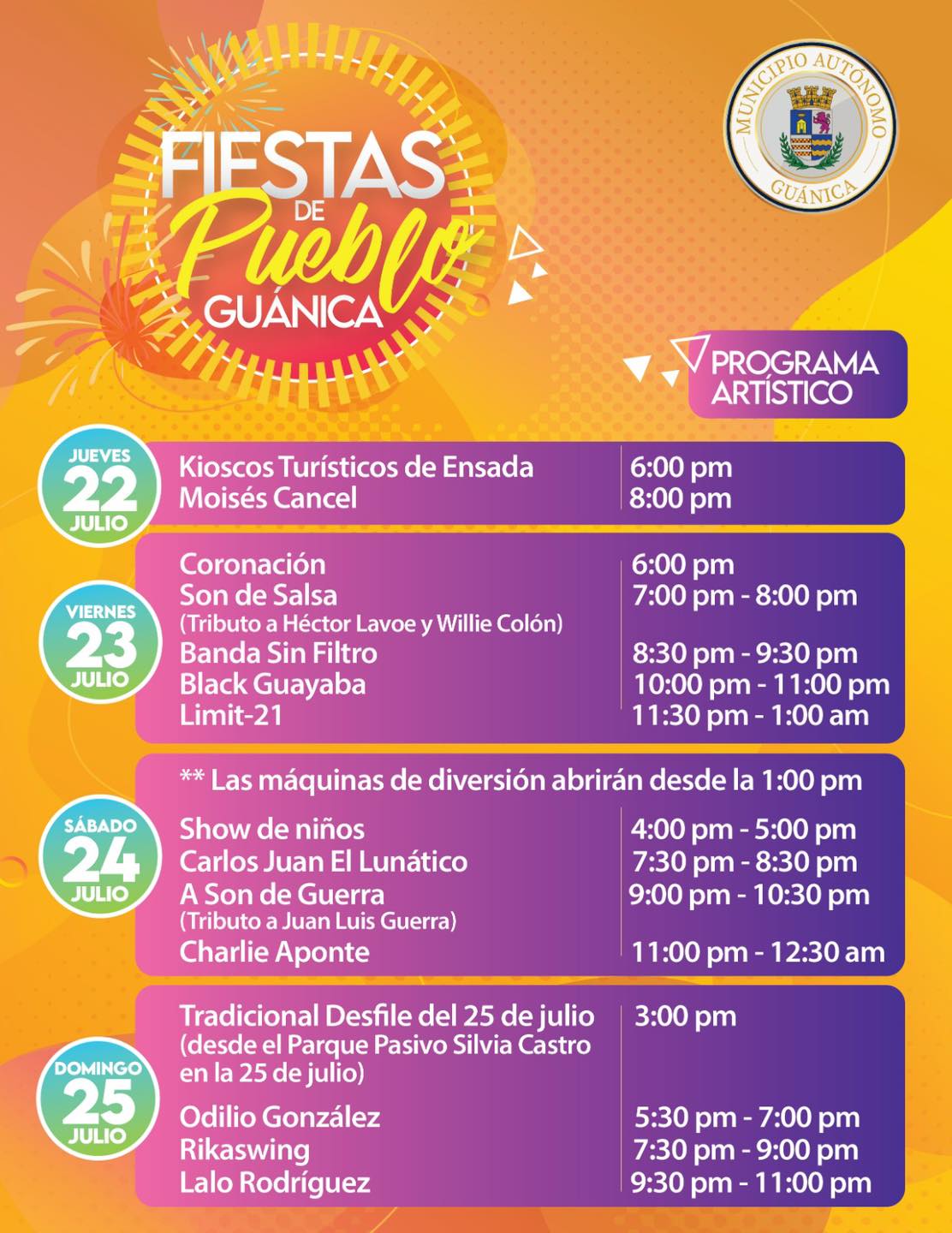 Fiestas Patronales de Guánica AtmaGo